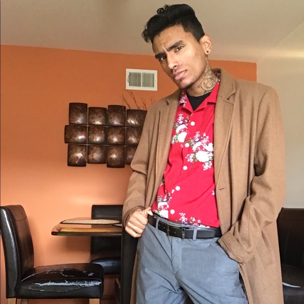 Floral Button-down